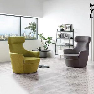 grey light luxury cloud wing leisure chair