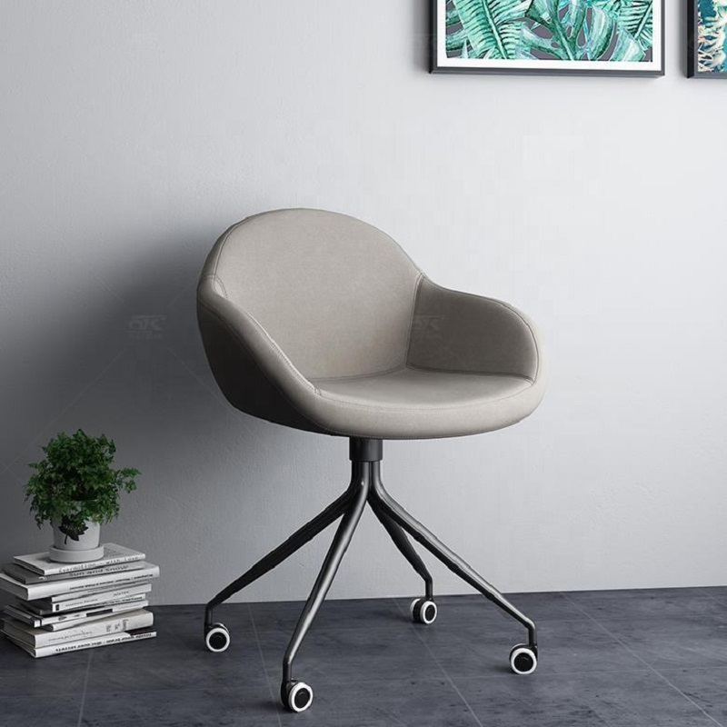 grey minimalist rotating chair