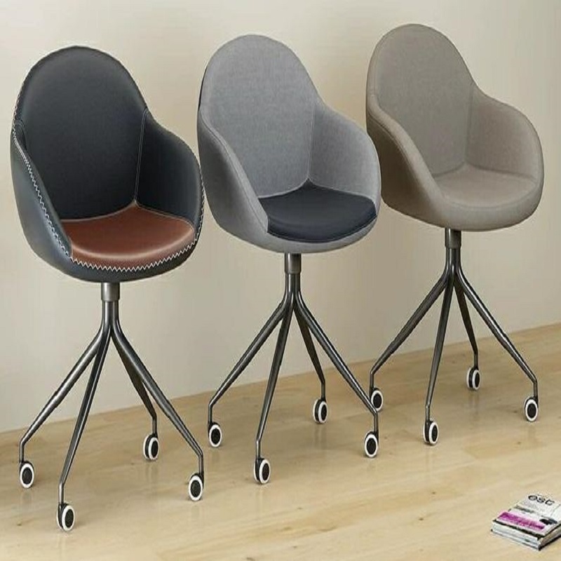 three colors of minimalist rotating chair