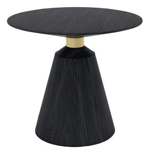 black creative and fashionable circular edge table