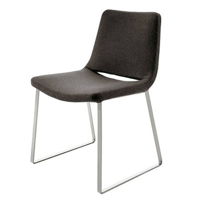 black light luxury minimalist dining chair