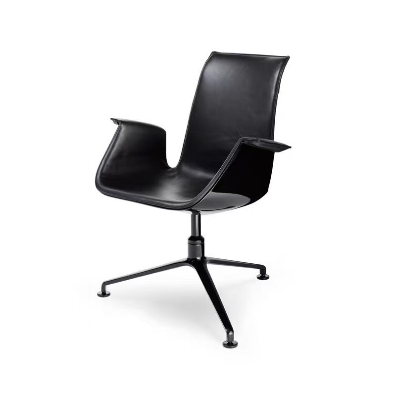black modern minimalist master rubber chair