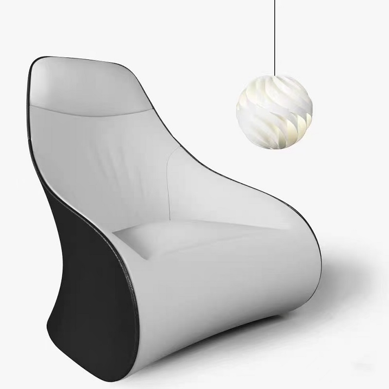 black nordic cloud sensing rotating chair