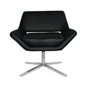 black nordic style rotating conference chair