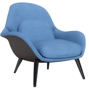 blue nordic lazy sofa chair