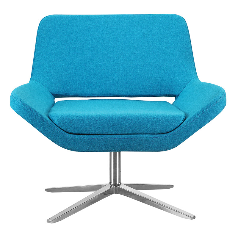 blue nordic style rotating conference chair