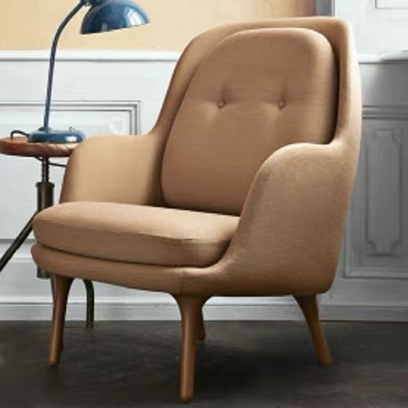 brown modern nordic single sofa chair