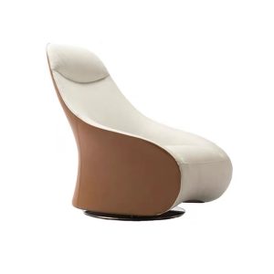 brown nordic cloud sensing rotating chair right view