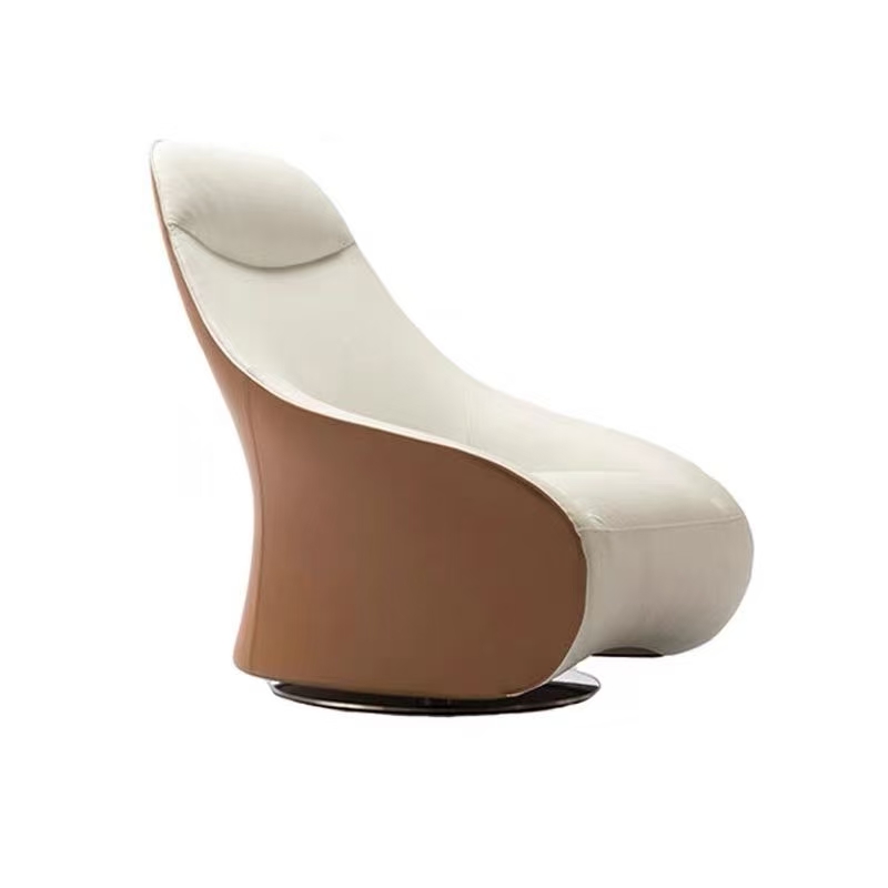 brown nordic cloud sensing rotating chair right view