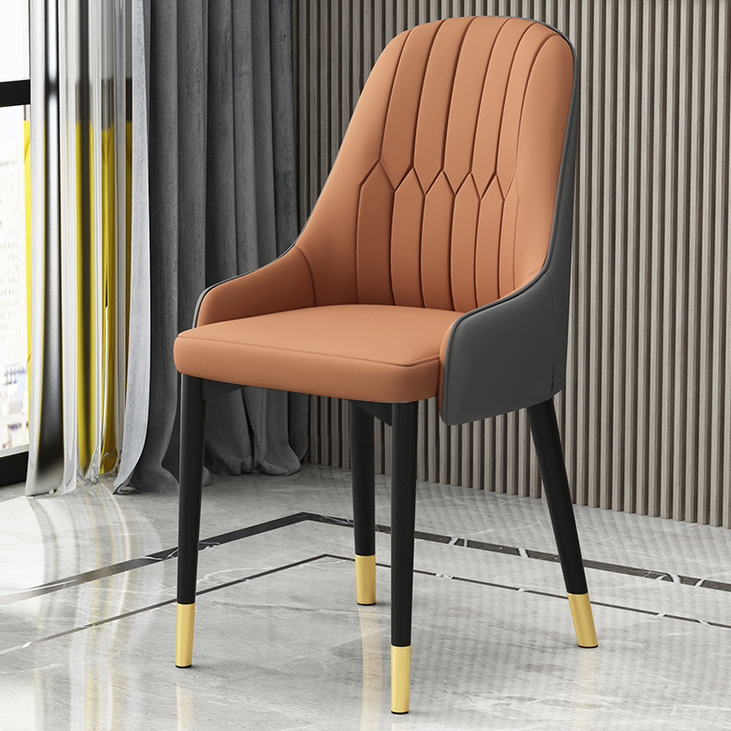 brown nordic light luxury universal dining chair