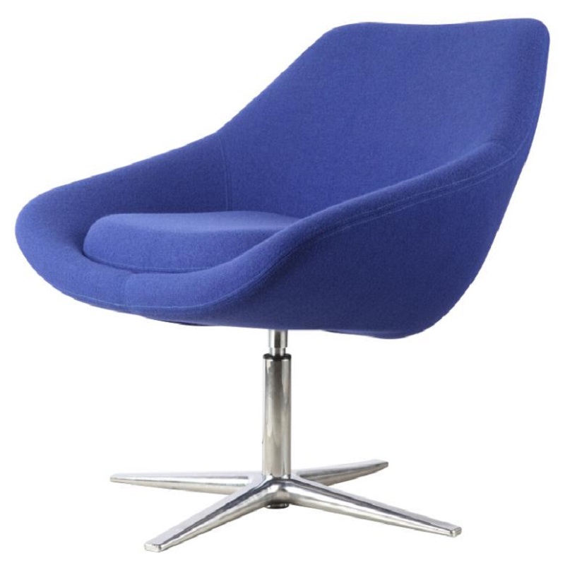 dark blue Business fabric swivel chair