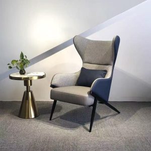 dark blue minimalist italian style sofa chair