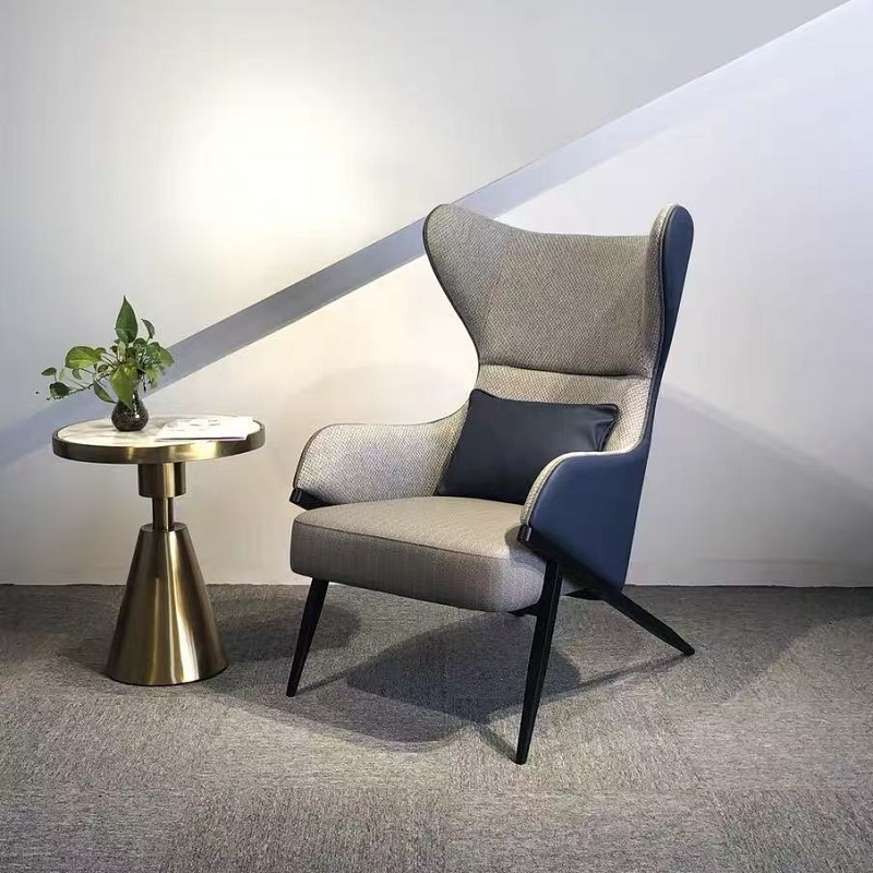 dark blue minimalist italian style sofa chair