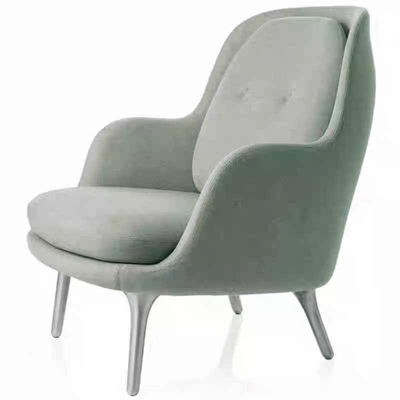 green modern nordic single sofa chair