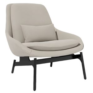 grey nordic high back leisure single chair