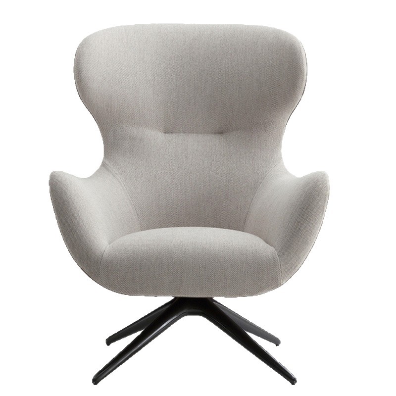 grey nordic leather computer chair