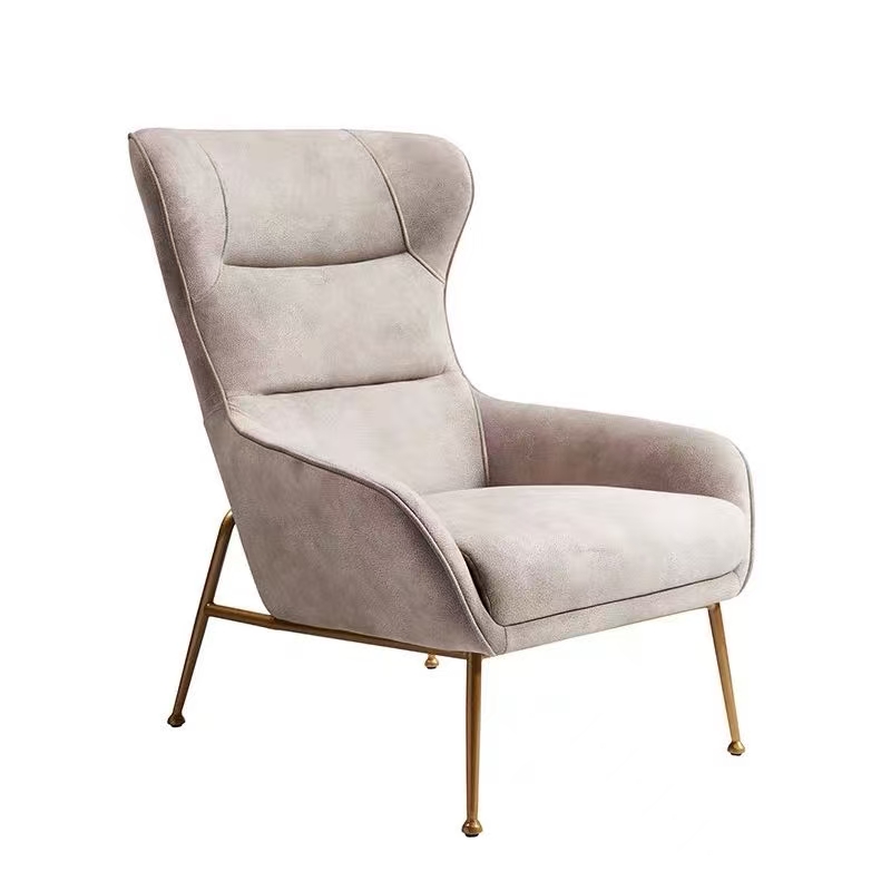 grey nordic light luxury fabric sofa chair