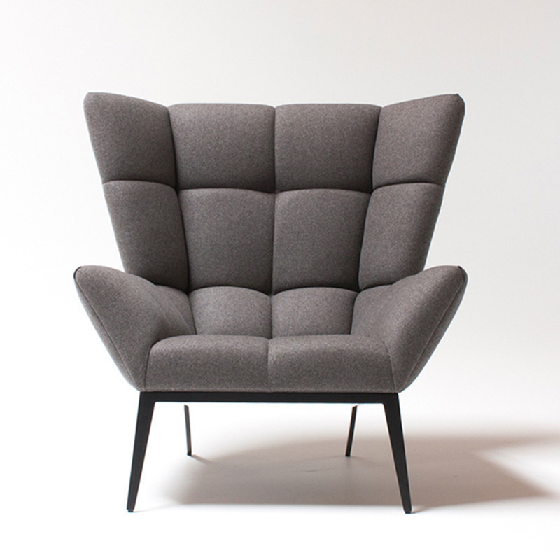 grey nordic square sofa chair