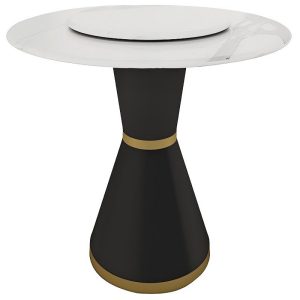 italian light luxury rock plate rotary table front view