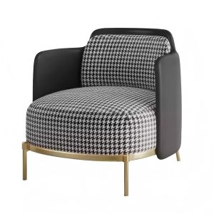 left view light luxury negotiation chair