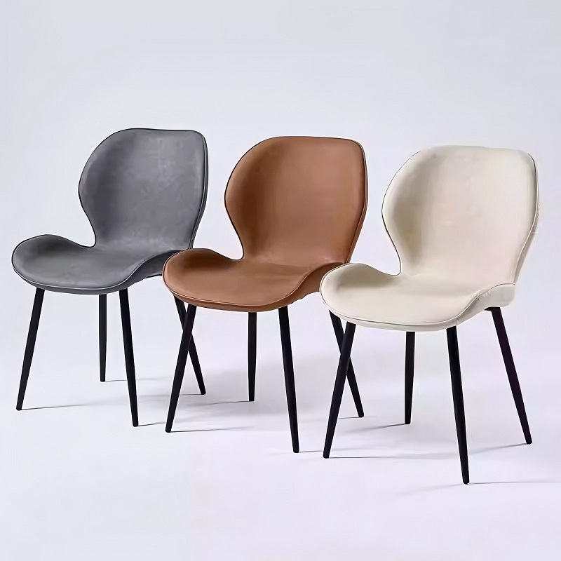 nordic leather retro leisure chair