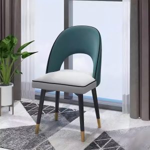nordic minimalist carbon steel dining chair