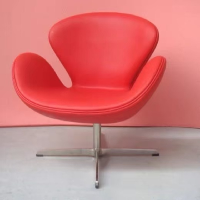 pink minimalist cashmere office chair
