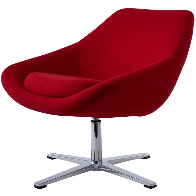 red Business fabric swivel chair