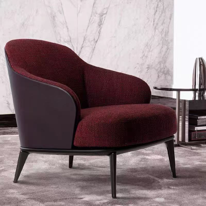 red business and leisure velvet sofa chair