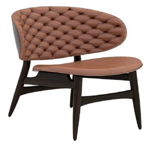 right view nordic luxury leather tiger chair leisure chair