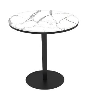 solid wood high legged round table