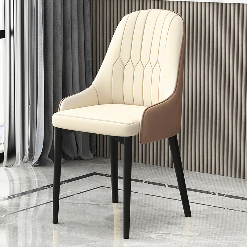 white nordic light luxury universal dining chair