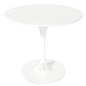 white nordic tulip round table