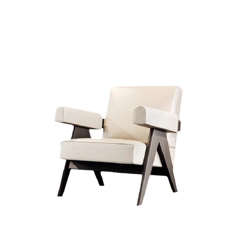 white retro italian style leisure chair