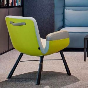 yellow light luxury woven leisure chair