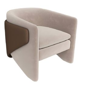 beige light luxury leisure single chair