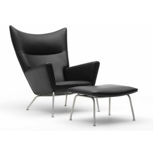 black italian style light luxury armchair