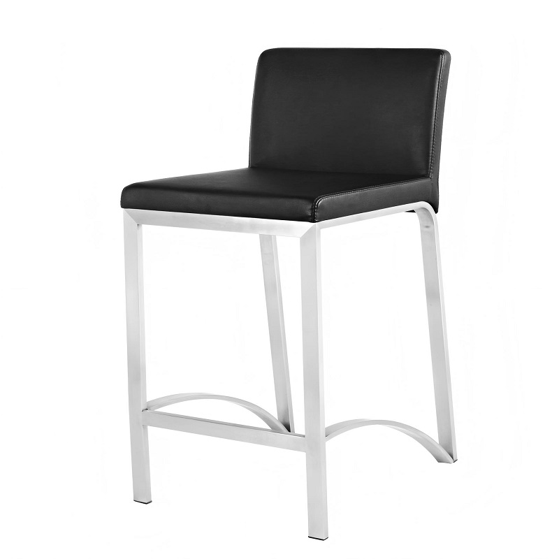 black lift stainless steel bar chair