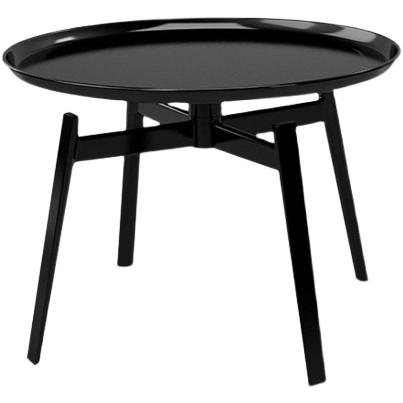 black light luxury creative iron tea table round table