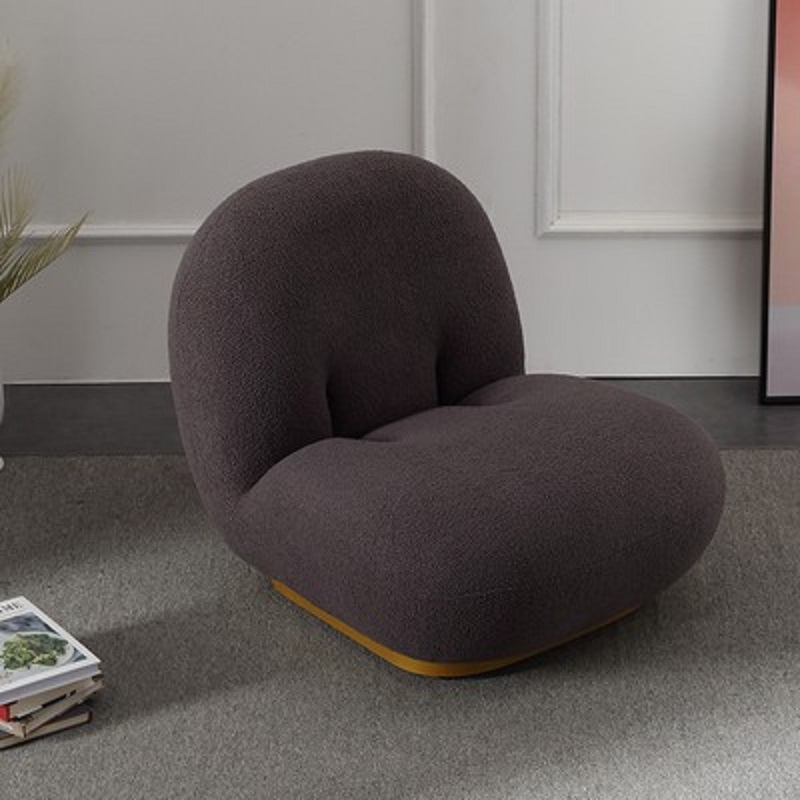 black light luxury lamb velvet cloud chair