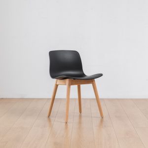 black modern minimalist coffee shop lounge chairs