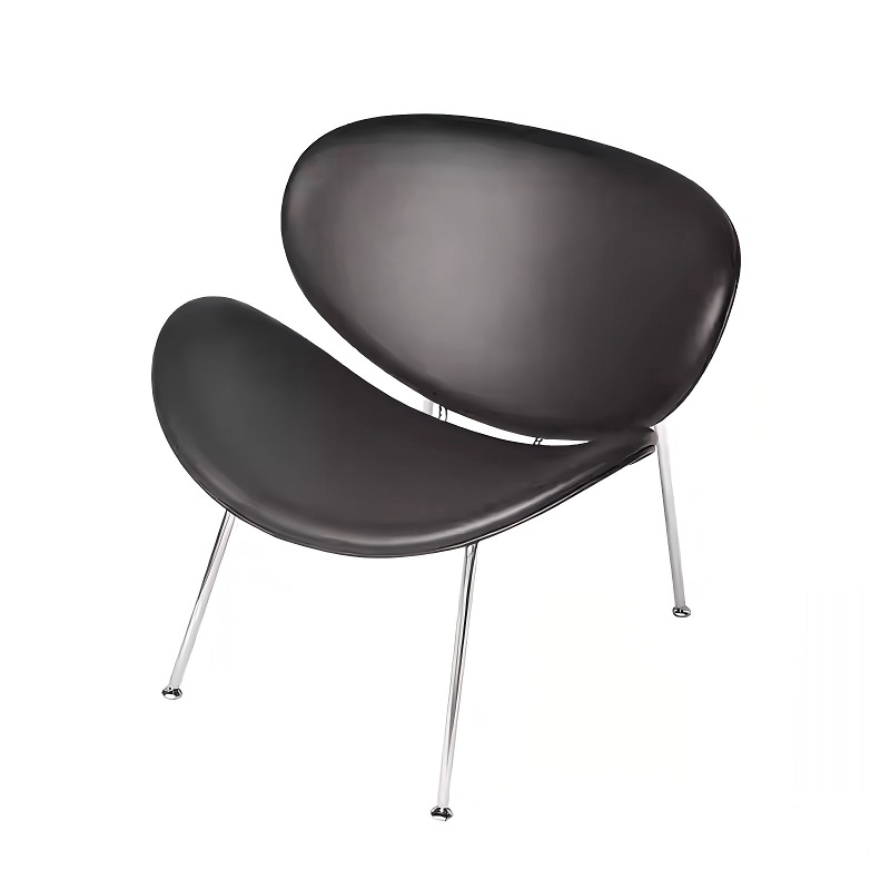 black nordic orange lazy sofa