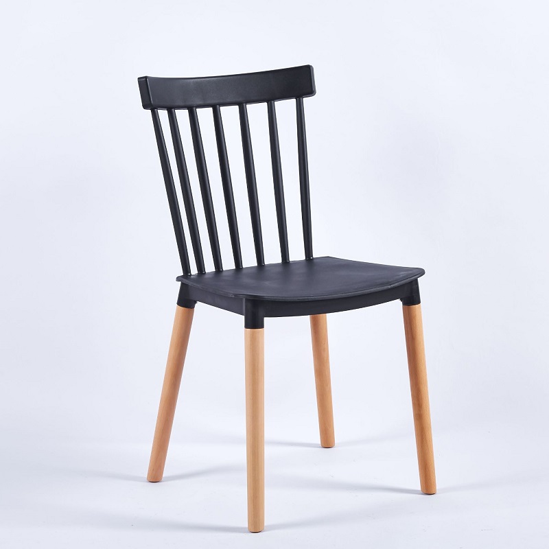 black simple style high end outdoor dining chair