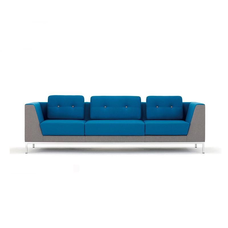 blue modern minimalist office sofa