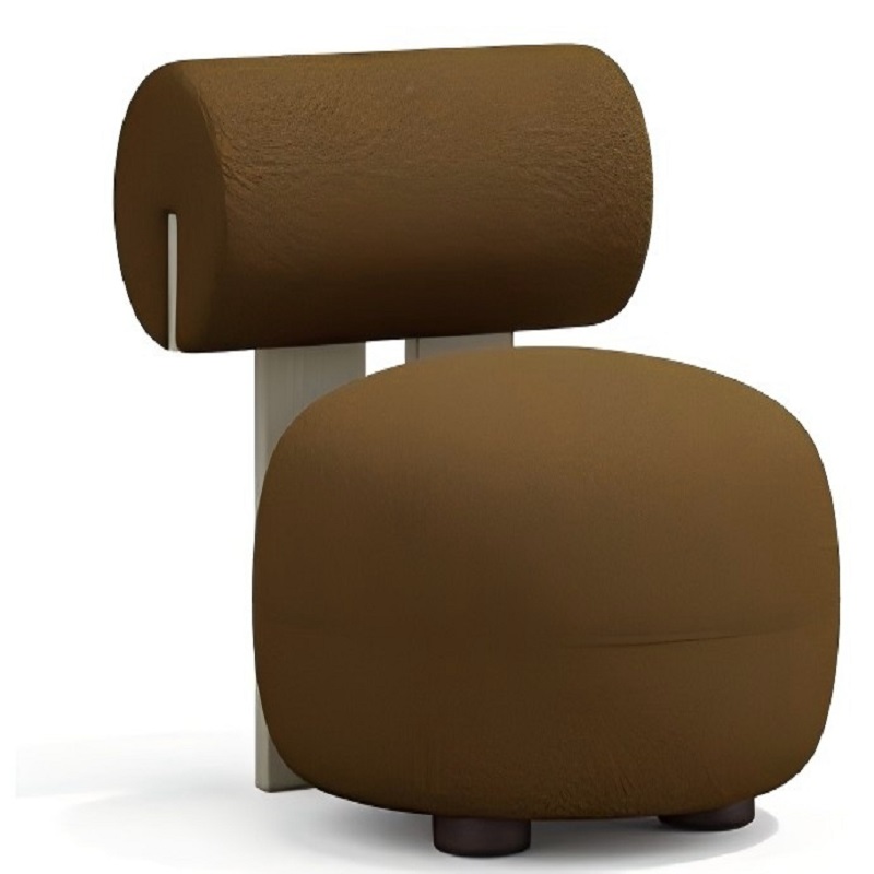cream style lamb wool sofa chair