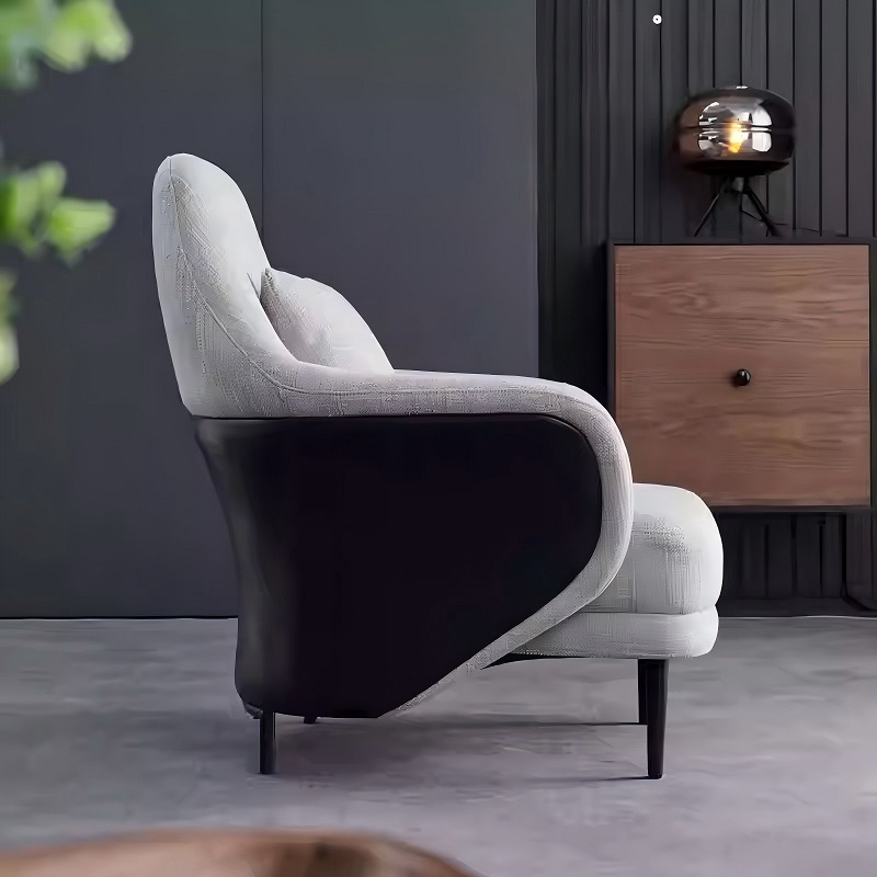 designer s light luxury single sofa chair side view