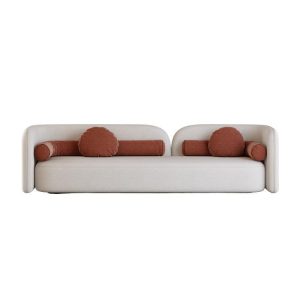 french cream style studio sofa