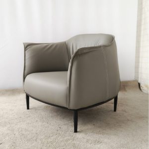 gray italian style light luxury single sofa