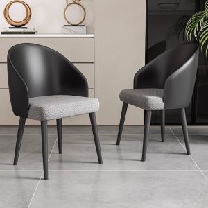 gray nordic minimalist dining chair