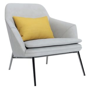 gray nordic style negotiation lazy sofa chair